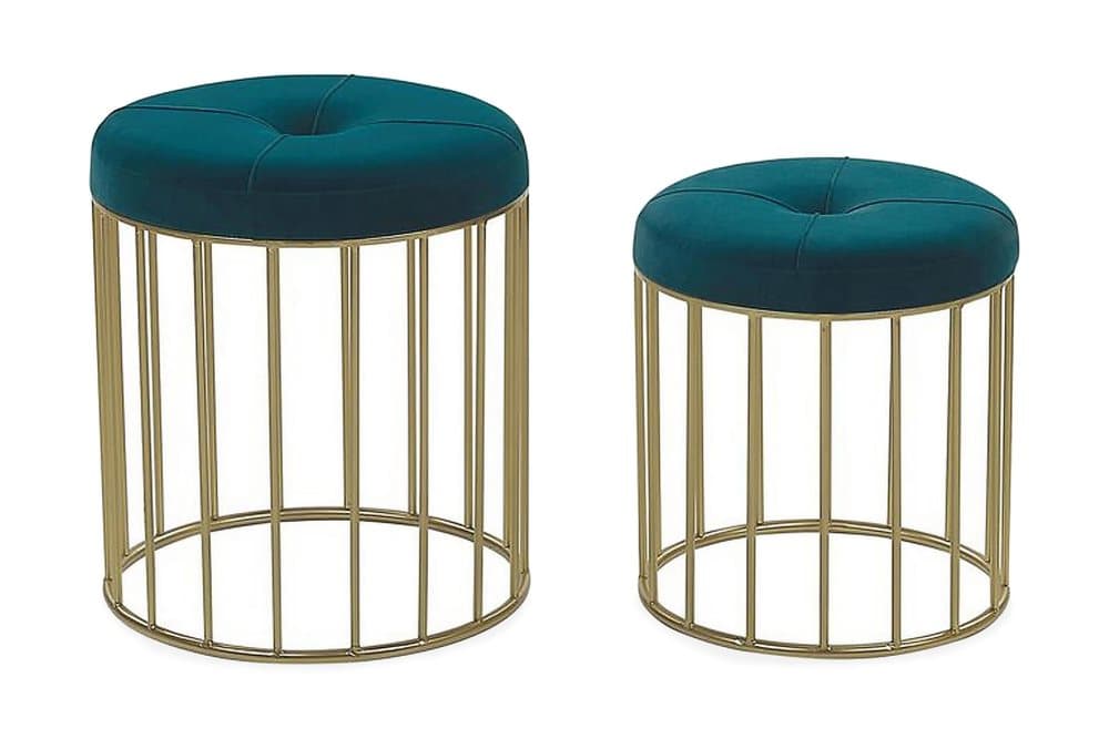 INNERTAVLE Fotpall 2-pack Blå