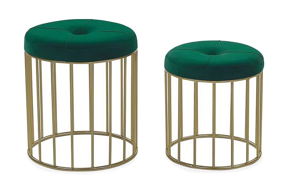 INNERTAVLE Fotpall 2-pack Grön