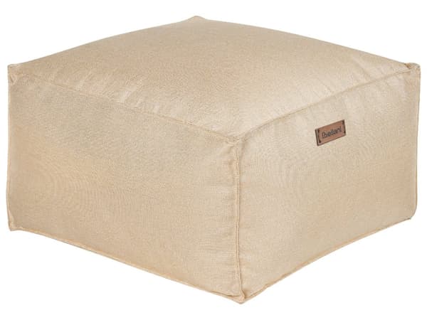 Puff Beige EPS Pärlor Fyllning Solid Mönster Fyrkantig Boho Modern Tyg Fotpall Vardagsrum Sovrum Hall