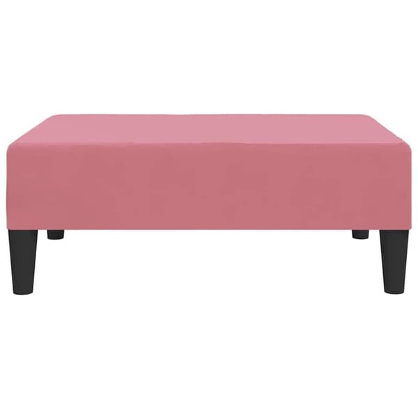 vidaXL Fotpall rosa 78x56x32 cm sammet
