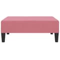 Miniatyrbild 3 av 6: vidaXL Fotpall rosa 78x56x32 cm sammet