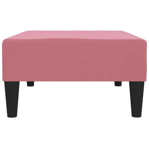 vidaXL Fotpall rosa 78x56x32 cm sammet