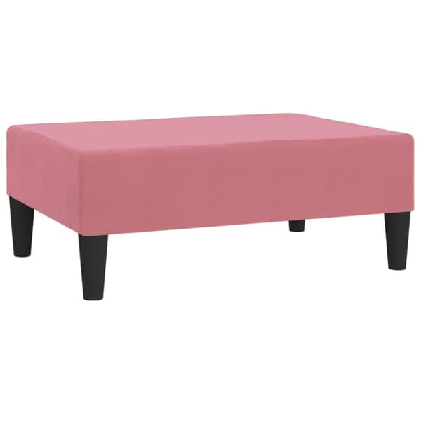 vidaXL Fotpall rosa 78x56x32 cm sammet