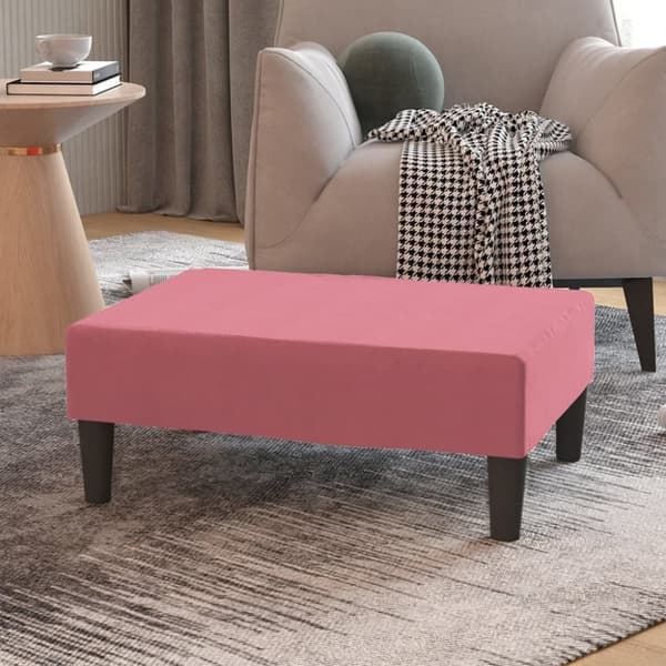 vidaXL fodskammel 78x56x32 cm fløjl pink