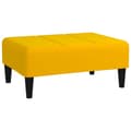 Miniatyrbillede 2 af 7: vidaXL fodskammel 78x56x32 cm fløjl gul