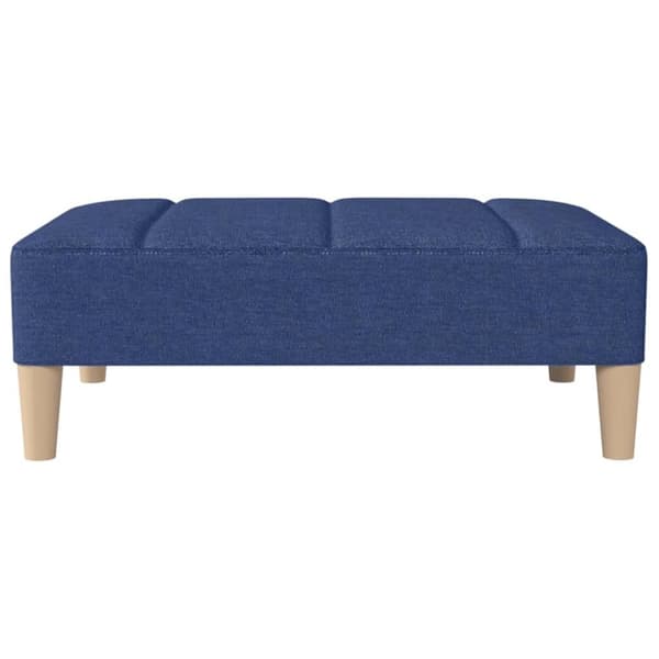 vidaXL fodskammel 78x56x32 cm stof blå