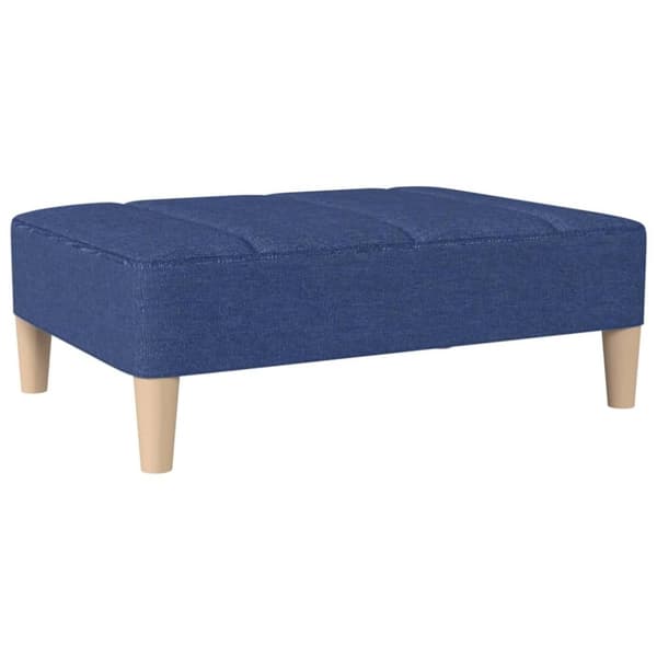 vidaXL fodskammel 78x56x32 cm stof blå