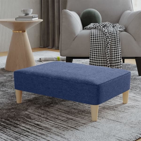 vidaXL fodskammel 78x56x32 cm stof blå