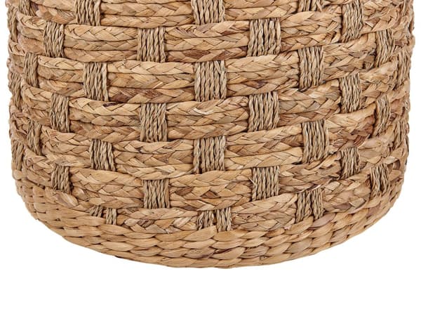 Naturlig Vandhyacint Puf 40 cm Skammel Boho Fodskammel Tilbehør