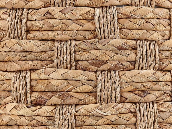 Naturlig Vandhyacint Puf 40 cm Skammel Boho Fodskammel Tilbehør