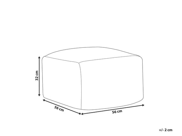 Rahi kelta-beige 56 x 32 x 56 cm villa polystyreenihelmet moderni neliö kudottu