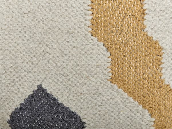 Rahi kelta-beige 56 x 32 x 56 cm villa polystyreenihelmet moderni neliö kudottu
