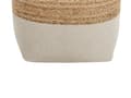Miniatyrbild 5 av 6: Sittpuff Schäslong Beige Jute EPS Kulor Fyllning Fyrkantig 44 x 44 cm Boho Stil