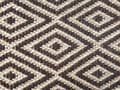 Pikkukuva 5 / 5: Rahi beige ruskea villaa 60 x 60 x 40 cm geometrinen kuviointi kuutio boho moderni tyyli