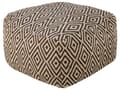 Pikkukuva 1 / 5: Rahi beige ruskea villaa 60 x 60 x 40 cm geometrinen kuviointi kuutio boho moderni tyyli