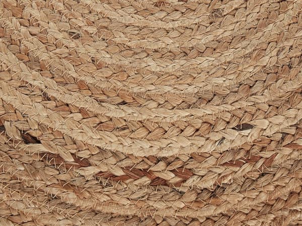 Rahi beige luonnollinen juutti punottu ⌀ 50 cm EPS-täyte pyöreä boho-tyyli
