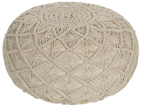 Rahi beige 50 x 30 cm puuvilla EPS täyte makramee-punos boho-tyyli