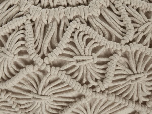 Rahi beige 50 x 30 cm puuvilla EPS täyte makramee-punos boho-tyyli