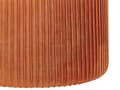 Miniatyrbilde 6 av 7: Sett med 2 puffer oransje velour glam metalldetaljer lagringsplass stue soverom