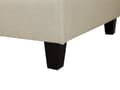Miniatyrbilde 7 av 8: Osmansk Fotskammel Beige Stoff Polstret Firkantet Minimalistisk Moderne