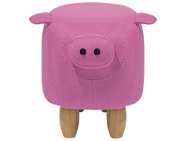Dyr Gris Barn Krakk Rosa Stoff Treben Barnehage Fotskammel