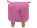 Miniatyrbilde 6 av 9: Dyr Gris Barn Krakk Rosa Stoff Treben Barnehage Fotskammel