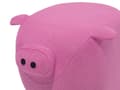 Miniatyrbilde 7 av 9: Dyr Gris Barn Krakk Rosa Stoff Treben Barnehage Fotskammel