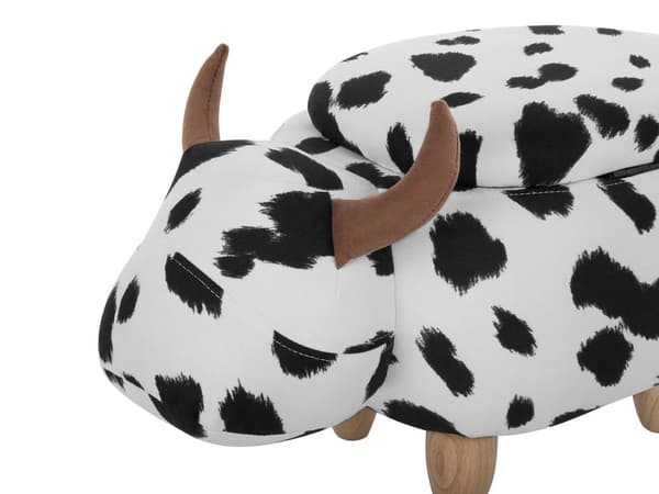Dyrekrakk Svart Hvit Polyester Bomull 35 x 32 x 60 cm Moderne Praktisk Barnemøbler Barnerom