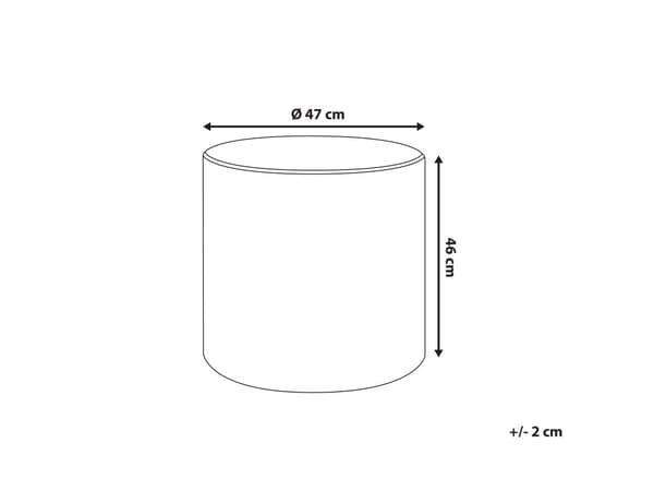 Puff Mørkeblå Fløyel MDF ø 47 cm Rund form Moderne design Fotskammel Stue Soverom Gang