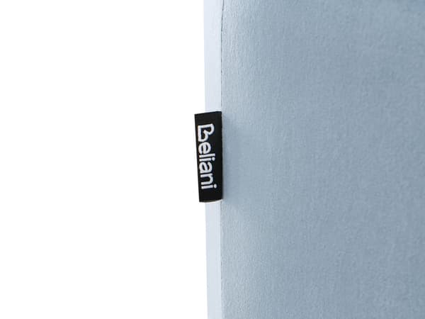 Puff Lyseblå Fløyel MDF ø 47 cm Rund form Moderne design Fotskammel Stue Soverom Gang