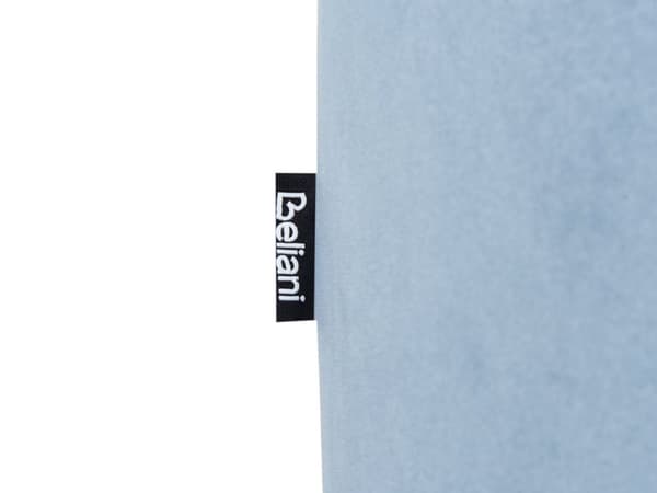 Puff Lyseblå Fløyel MDF ø 47 cm Rund form Moderne design Fotskammel Stue Soverom Gang