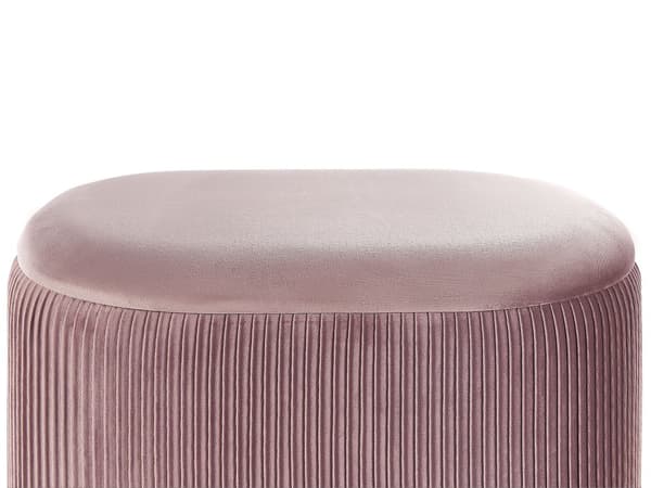Puff Rosa Glamorøst Oppbevaring Fotskammel Stue Soverom