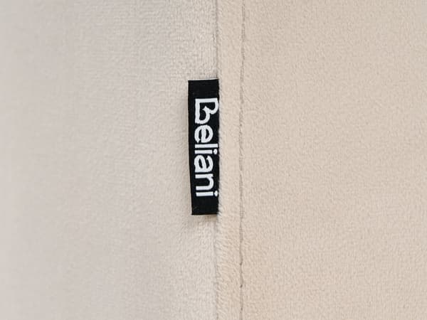 Puff Beige Sammetsklädsel U-formad Schäslong Modern Design Vardagsrum Tillbehör