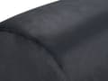 Miniatyrbillede 6 af 9: Puf u-formet sort velour MODOC BELIANI