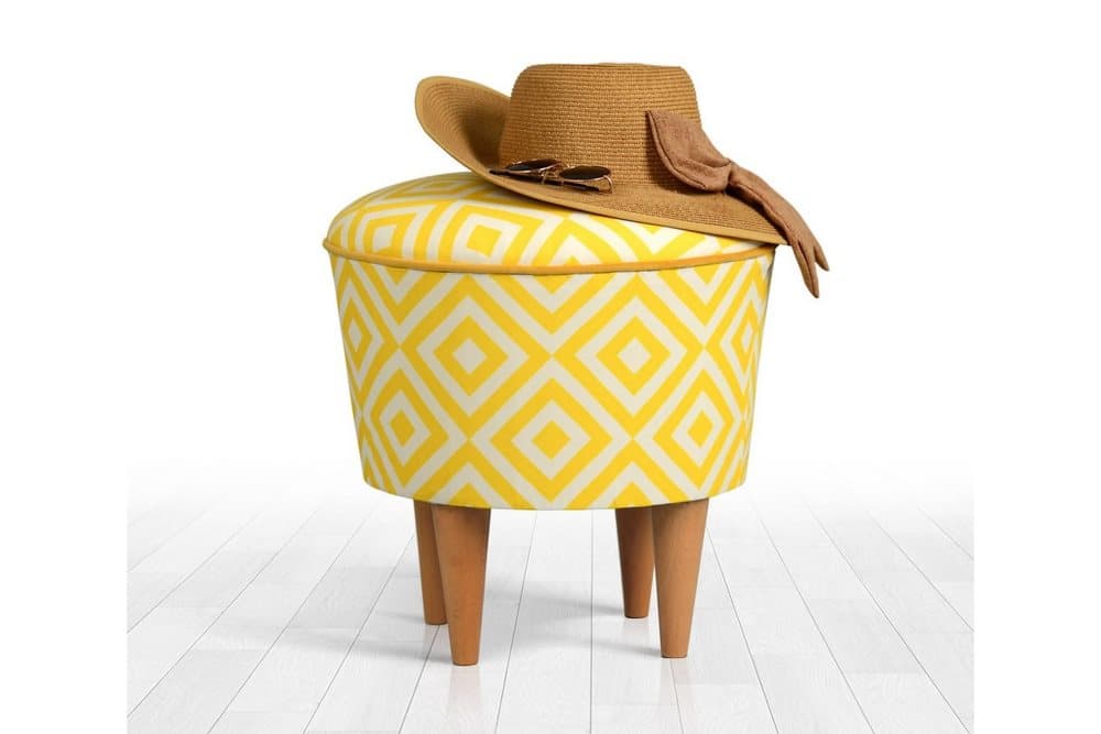 Bronzetown Sittpuff 42 cm Gul