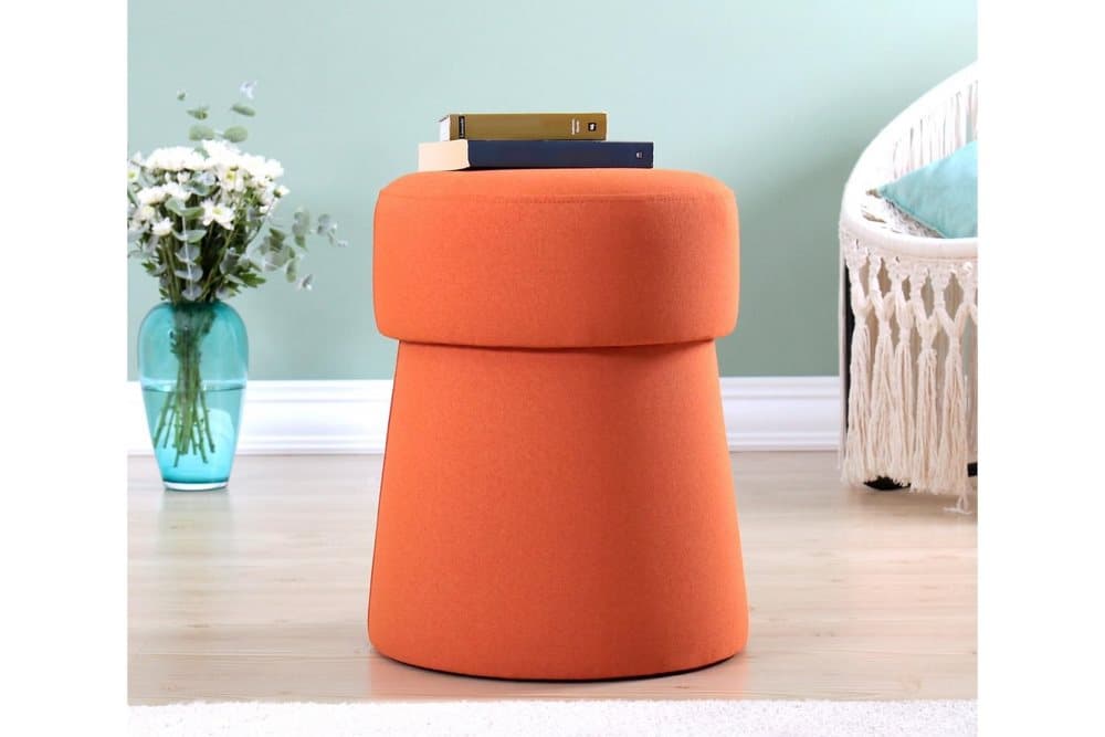 Bruceville Sittpuff 40 cm Orange