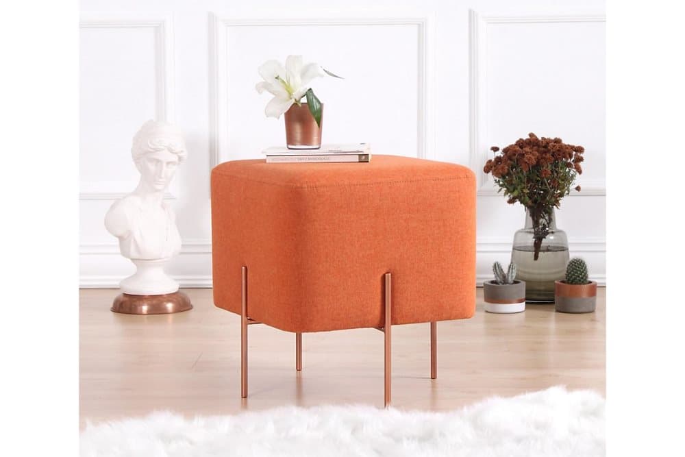 Borden Sittpuff 40 cm Orange