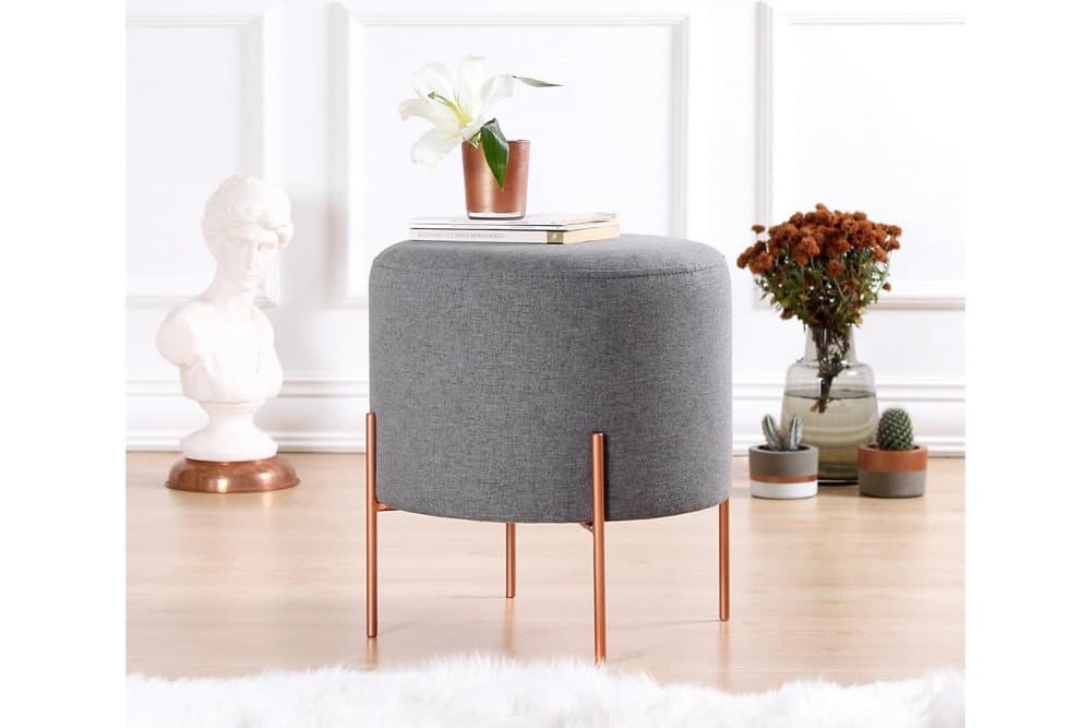 Borden Sittpuff 40 cm Grå