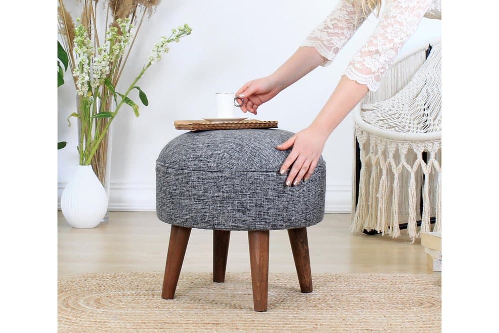 Varlston Sittpuff 45 cm Grå
