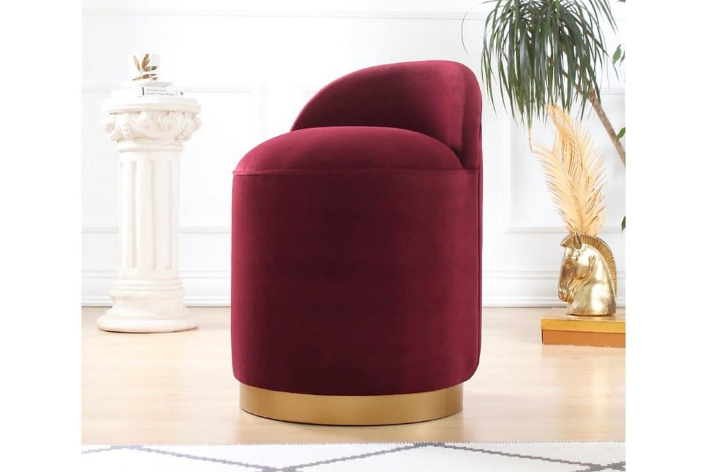 Chuckville Sittpuff 45 cm Röd