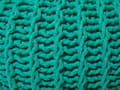 Miniatyrbillede 6 af 6: Puf Smaragdgrøn Strikket Bomuld 50x35 cm Boho Moderne Design Rund Grøn Fodskammel Skammel Fodstøtte Siddepuf Sæde Stue