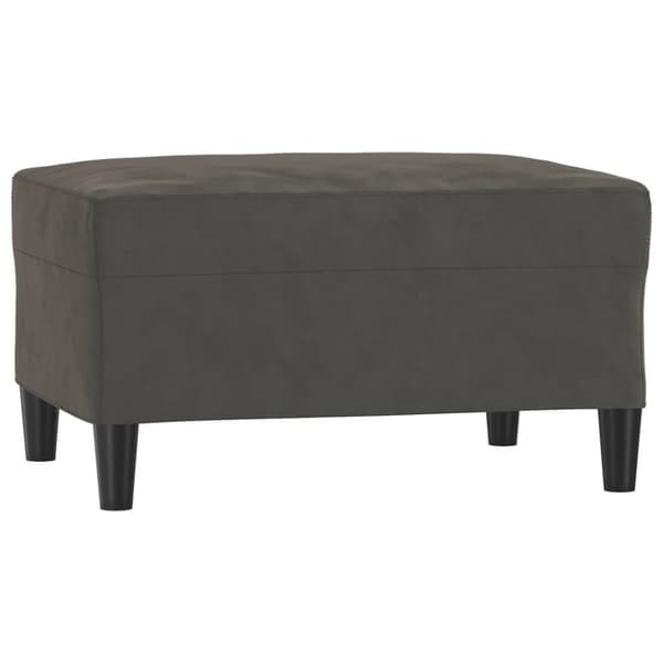 vidaXL Fotpall mörkgrå 70x55x41 cm sammet