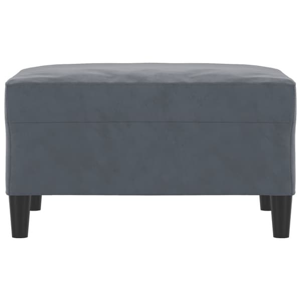 vidaXL fodskammel 70x55x41 cm velour mørkegrå