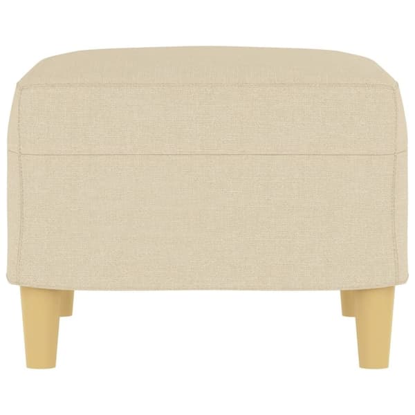 vidaXL fodskammel 60x50x41 cm stof cremefarvet