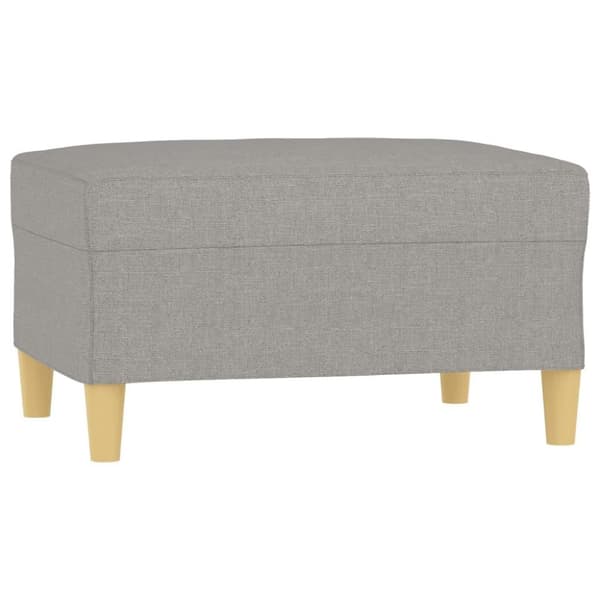 vidaXL fodskammel 70x55x41 cm stof grå