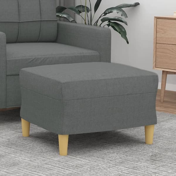 vidaXL fodskammel 60x50x41 cm stof Mørkegrå