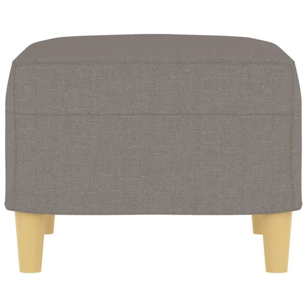 vidaXL fodskammel 60x50x41 cm stof gråbrun