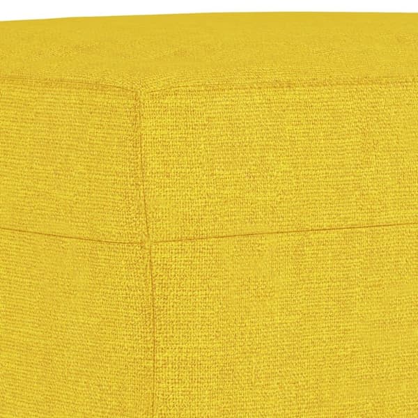 vidaXL fodskammel 60x50x41 cm stof gul