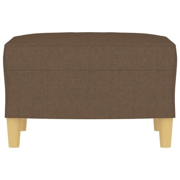 vidaXL fodskammel 60x50x41 cm stof brun