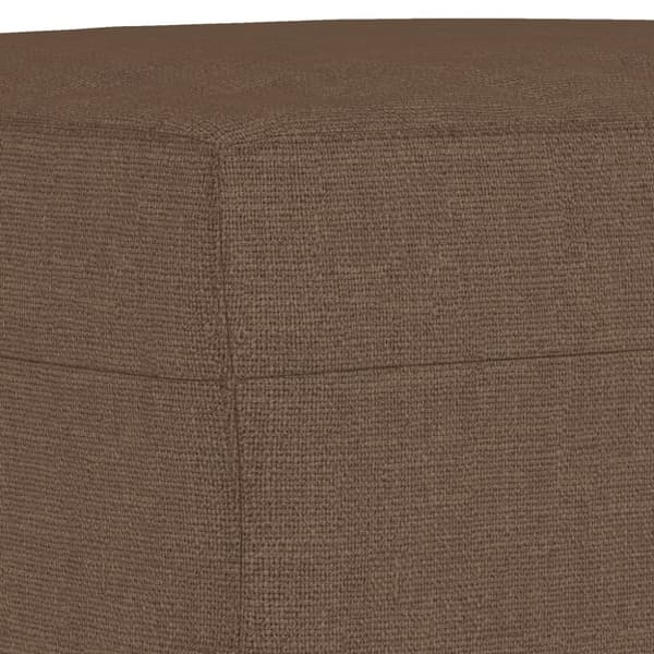 vidaXL fodskammel 60x50x41 cm stof brun
